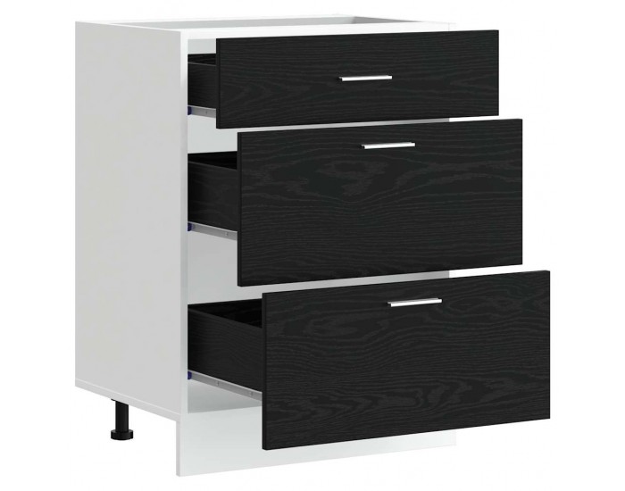 Sonata H Кухненски базов шкаф Riga Черния дъб 60 x 46 x 81,5 см