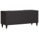 Sonata H ТВ шкаф с рафт Черно 105 x 33 x 46 см Солидно мангово дърво