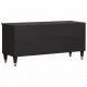 Sonata H ТВ шкаф с чекмедже Черно 100 x 33 x 46 см Солидно мангово дърво
