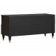 Sonata H ТВ шкаф с чекмедже Черно 100 x 33 x 46 см Солидно мангово дърво