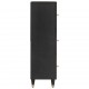 Sonata H Висок шкаф с рафт Черно 40 x 33 x 110 см Солидно мангово дърво