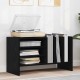 Sonata H Шкаф за грамофонни плочи с рафт Черния дъб 78.5 x 35 x 45 см
