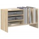 Sonata H Шкаф за грамофонни плочи с рафт Сонома дъб 78.5 x 35 x 45 см