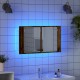 Sonata H Шкаф с огледало за баня с рафт Старо дърво 80 x 12 x 45 см
