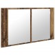 Sonata H Шкаф с огледало за баня с рафт Старо дърво 80 x 12 x 45 см