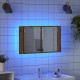 Sonata H Шкаф с огледало за баня Дъб 80 x 12 x 45 см Инженерно дърво