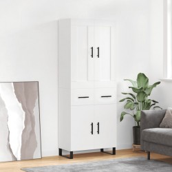 Sonata Dulap înalt, alb, 69,5x34x180 cm, lemn compozit