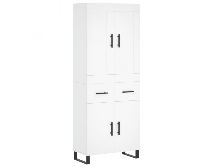 Sonata Dulap înalt, alb, 69,5x34x180 cm, lemn compozit