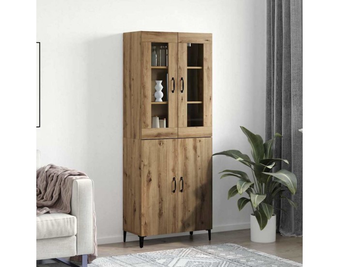Sonata H Висок шкаф 2 pcs Дъб Инженерно дърво