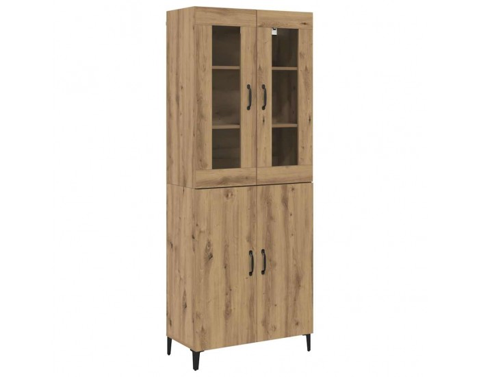 Sonata H Висок шкаф 2 pcs Дъб Инженерно дърво