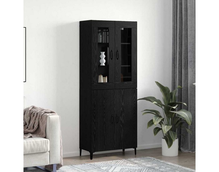 Sonata H Висок шкаф 2 pcs Черния дъб Инженерно дърво