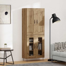 Sonata H Висок шкаф Дъб 69,5 x 34 x 180 см Инженерно дърво - Corpuri, vitrine, biblioteci modulare