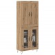 Sonata H Висок шкаф Дъб 69,5 x 34 x 180 см Инженерно дърво