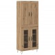 Sonata H Висок шкаф Дъб 69,5 x 34 x 180 см Инженерно дърво