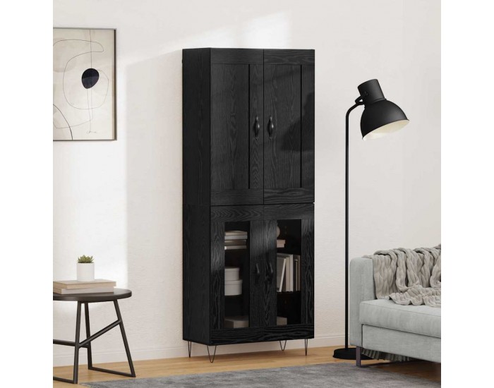Sonata H Висок шкаф Черния дъб 69,5 x 34 x 180 см Инженерно дърво