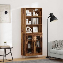 Sonata H Висок шкаф Старо дърво 69,5 x 34 x 180 см Инженерно дърво - Corpuri, vitrine, biblioteci modulare