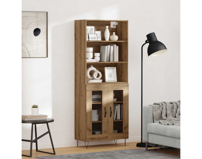 Sonata H Висок шкаф Дъб 69,5 x 34 x 180 см Инженерно дърво