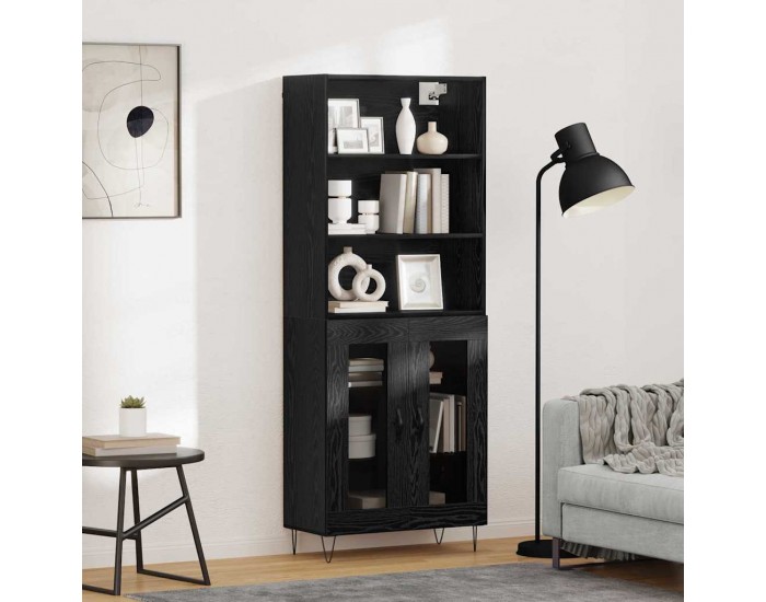 Sonata H Висок шкаф Черния дъб 69,5 x 34 x 180 см Инженерно дърво