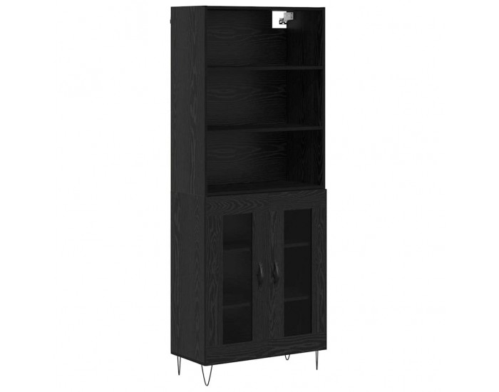 Sonata H Висок шкаф Черния дъб 69,5 x 34 x 180 см Инженерно дърво