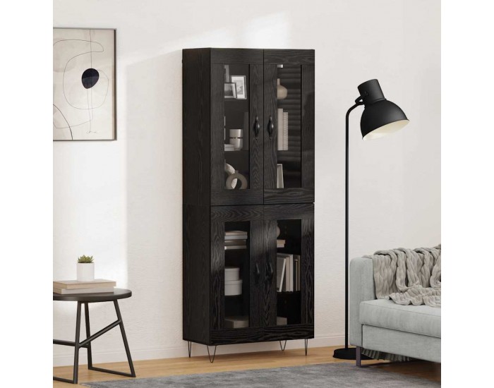 Sonata H Висок шкаф Черния дъб 69,5 x 34 x 180 см Инженерно дърво
