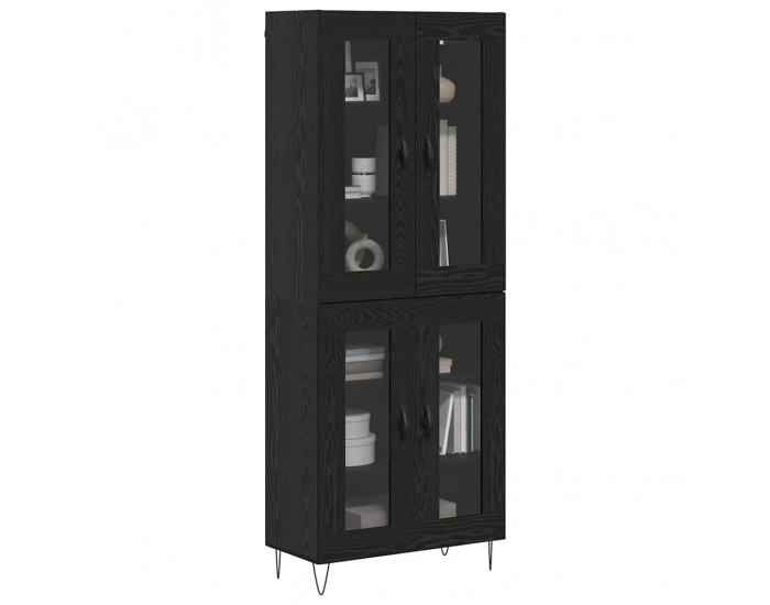 Sonata H Висок шкаф Черния дъб 69,5 x 34 x 180 см Инженерно дърво