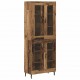 Sonata H Висок шкаф 2 pcs Старо дърво Инженерна дървесина и стъкло