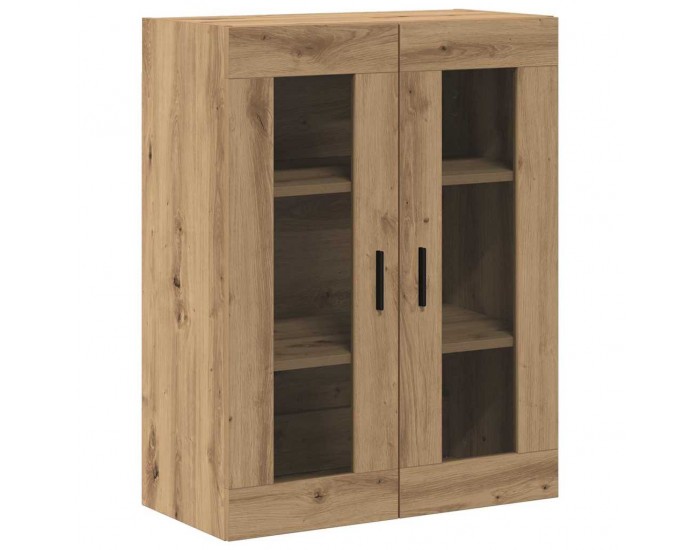 Sonata H Висок шкаф 2 pcs Дъб Инженерна дървесина и стъкло