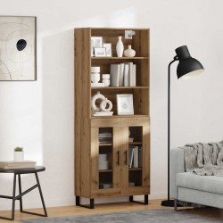 Sonata H Висок шкаф Дъб 69,5 x 34 x 180 см Инженерно дърво - Corpuri, vitrine, biblioteci modulare