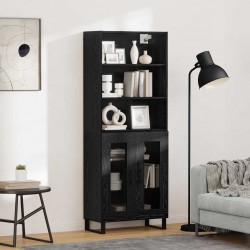 Sonata H Висок шкаф Черния дъб 69,5 x 34 x 180 см Инженерно дърво - Corpuri, vitrine, biblioteci modulare