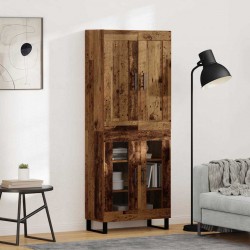 Sonata H Висок шкаф Старо дърво 69,5 x 34 x 180 см Инженерно дърво - Corpuri, vitrine, biblioteci modulare