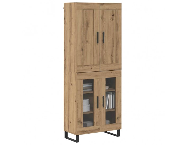Sonata H Висок шкаф Дъб 69,5 x 34 x 180 см Инженерно дърво