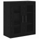 Sonata H Висок шкаф 2 pcs Черния дъб Инженерна дървесина и стъкло