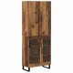 Sonata H Висок шкаф 2 pcs Старо дърво Инженерна дървесина и стъкло