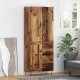 Sonata H Висок шкаф 2 pcs Старо дърво Инженерна дървесина и стъкло