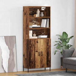 Sonata H Висок шкаф Старо дърво 69,5 x 32,5 x 180 см Инженерно дърво - Corpuri, vitrine, biblioteci modulare
