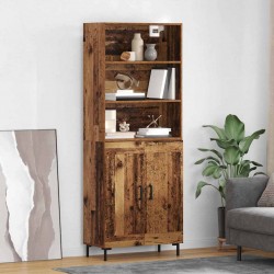 Sonata H Висок шкаф Старо дърво 69,5 x 34 x 180 см Инженерно дърво - Corpuri, vitrine, biblioteci modulare