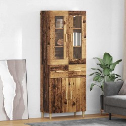 Sonata H Висок шкаф Старо дърво 69,5 x 34 x 180 см Инженерно дърво - Corpuri, vitrine, biblioteci modulare