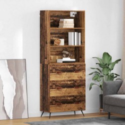 Sonata H Висок шкаф Старо дърво 69,5 x 34 x 180 см Инженерно дърво - Corpuri, vitrine, biblioteci modulare