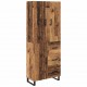 Sonata H Висок шкаф 2 pcs Старо дърво Инженерна дървесина и стъкло