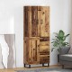 Sonata H Висок шкаф 2 pcs Старо дърво Инженерна дървесина и стъкло