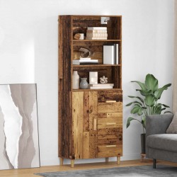 Sonata H Висок шкаф Старо дърво 69,5 x 32,5 x 180 см Инженерно дърво - Living