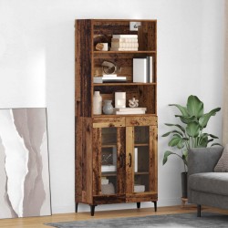 Sonata H Висок шкаф Старо дърво 69,5 x 34 x 180 см Инженерно дърво - Corpuri, vitrine, biblioteci modulare