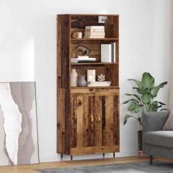 Sonata H Висок шкаф Старо дърво 69,5 x 34 x 180 см Инженерно дърво - Corpuri, vitrine, biblioteci modulare