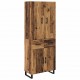 Sonata H Висок шкаф 2 pcs Старо дърво Инженерна дървесина и стъкло