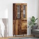 Sonata H Висок шкаф 2 pcs Старо дърво Инженерна дървесина и стъкло
