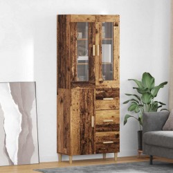 Sonata H Висок шкаф Старо дърво 69,5 x 34 x 180 см Инженерно дърво - Corpuri, vitrine, biblioteci modulare