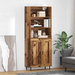 Sonata H Висок шкаф Старо дърво 69,5 x 34 x 180 см - Corpuri, vitrine, biblioteci modulare