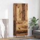 Sonata H Висок шкаф 2 pcs Старо дърво Инженерна дървесина и стъкло