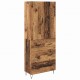 Sonata H Висок шкаф 2 pcs Старо дърво Инженерна дървесина и стъкло