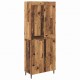 Sonata H Висок шкаф 2 pcs Старо дърво Инженерна дървесина и стъкло